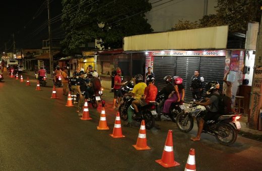As motos foram recolhidas para o parqueamento do Detran- Fotos: Isaque Ramos/Detran-AM