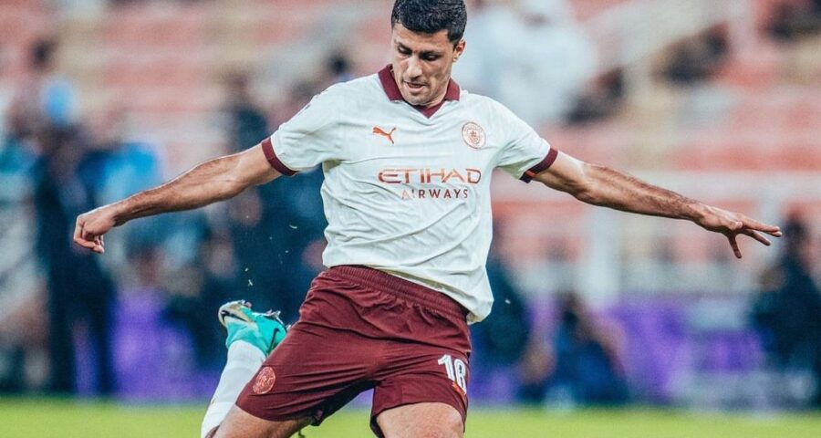 Rodri é um dos pilares da equipe do City. Jogador afirmou que os Citizens terão dificuldade contra o Fluminense no Mundial - Foto: Reprodução/ X @mancity