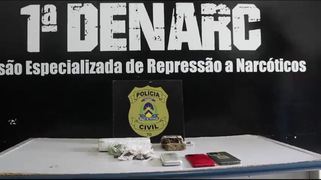 Polícia apreende 2 kg de maconha em região sul de Palmas no TO
