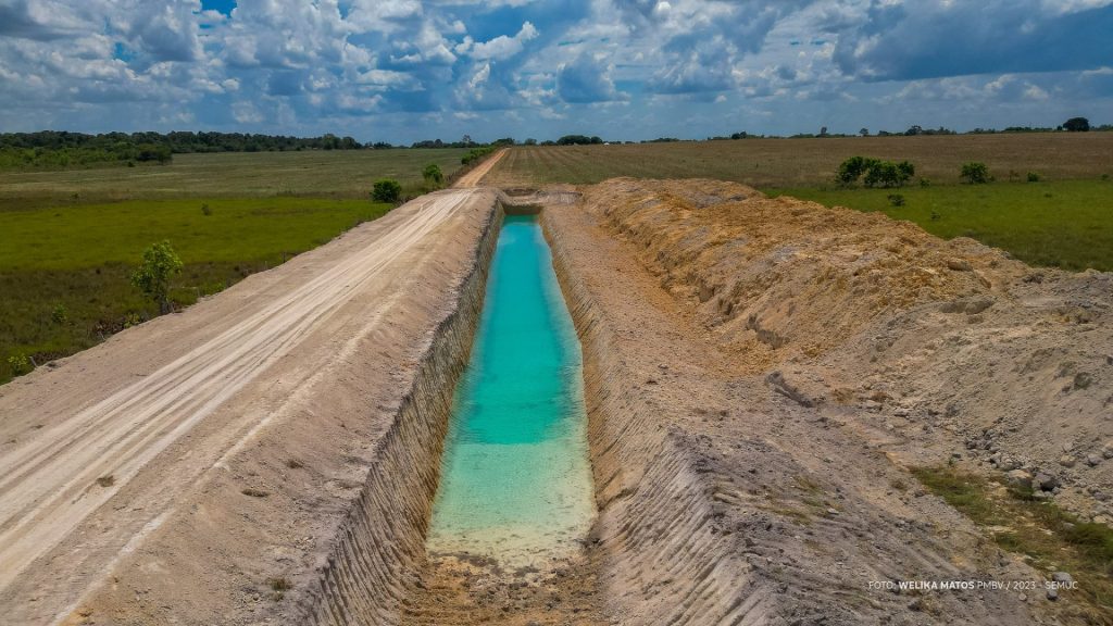 Comunidade indígena de Boa Vista recebe novo tanque para produção de peixe