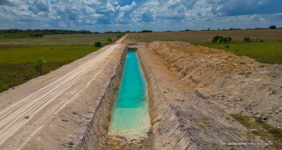 Comunidade indígena de Boa Vista recebe novo tanque para produção de peixe