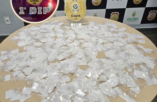 Cocaína apreendida seria distribuída no bairro Praça 14, zona sul de Manaus - Foto: Reprodução/WhatsApp