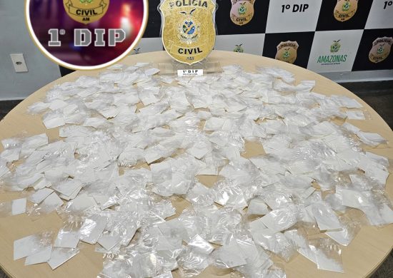 Cocaína apreendida seria distribuída no bairro Praça 14, zona sul de Manaus - Foto: Reprodução/WhatsApp