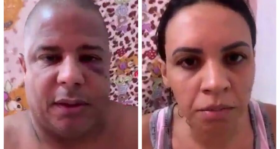 Marcelinho Carioca e suposta amante no cativeiro - Foto: Reprodução/WhatsApp