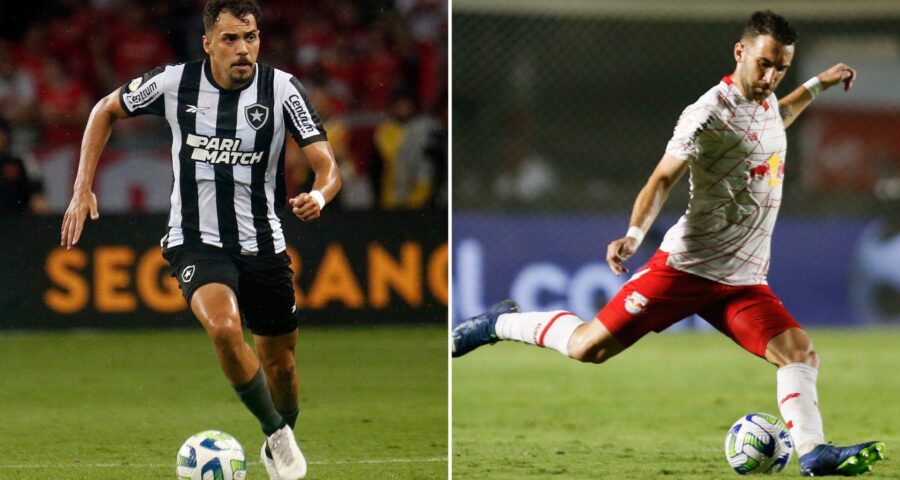 Botafogo e Red Bull Bragantino, apenas um vai à fase de grupos da Libertadores - Foto: Reprodução/Ari Ferreira/Red Bull Bragantino/Vitor Silva/Botafogo