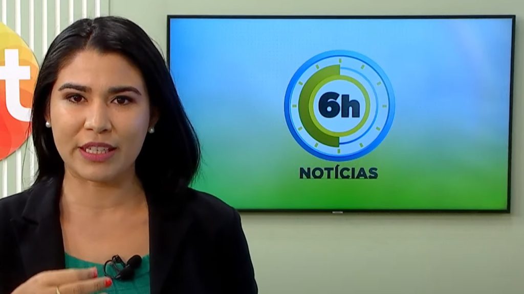 Jornal 6h Notícias foi apresentado por Bárbara Mitoso – Foto: Reprodução/TV Norte Amazonas