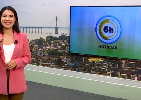 Jornal 6h Notícias foi apresentado por Bárbara Mitoso – Foto: Reprodução/TV Norte Amazonas