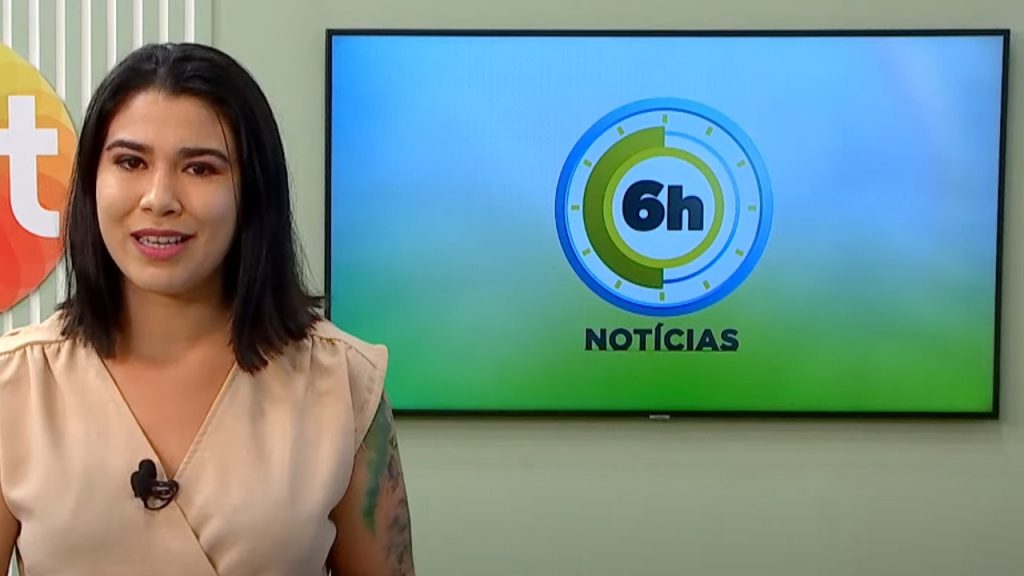 Jornal 6h Notícias foi apresentado por Bárbara Mitoso – Foto: Reprodução/TV Norte Amazonas