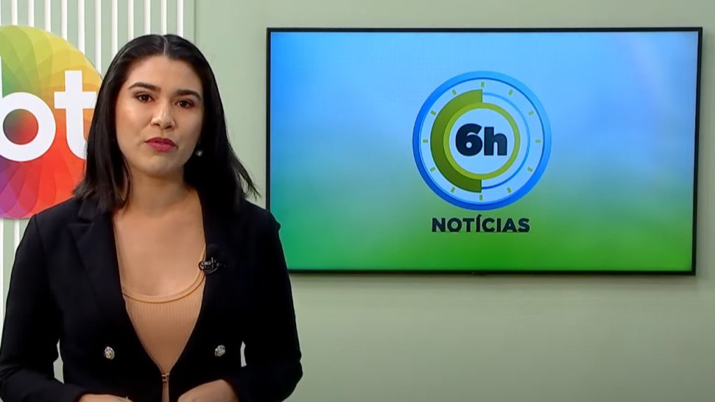 Jornal 6h Notícias foi apresentado por Bárbara Mitoso – Foto: Reprodução/TV Norte Amazonas