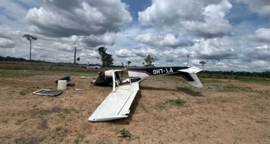 Avião com materiais para embalar drogas cai em Roraima