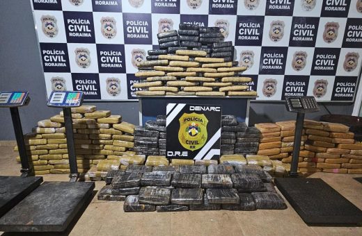 Dois garimpeiros são presos com 357 kg de drogas em Roraima