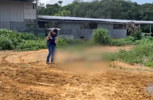 Homem é encontrado morto em estacionamento de casa de show em Manaus – Foto: Reprodução/TV Norte Amazonas