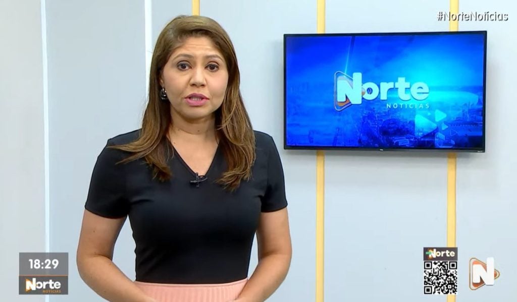 O Norte Notícias é apresentado por Mariana Rocha – Foto: Reprodução/TV Norte Amazonas