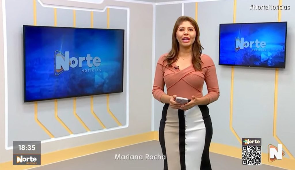 O Norte Notícias é apresentado por Mariana Rocha – Foto: Reprodução/TV Norte Amazonas