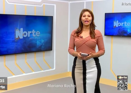 O Norte Notícias é apresentado por Mariana Rocha – Foto: Reprodução/TV Norte Amazonas