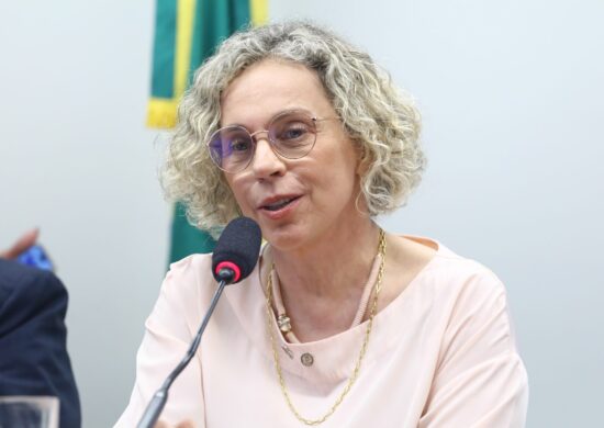 Deputada Ana Paula Lima (PT-SC) durante a leitura do relatório - Foto: Vinicius Loures/Câmara dos Deputados