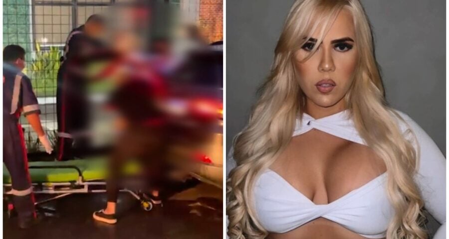 Influencer é baleada dentro de carro em frente de bar em Manaus – Foto: Reprodução/TV Norte Amazonas