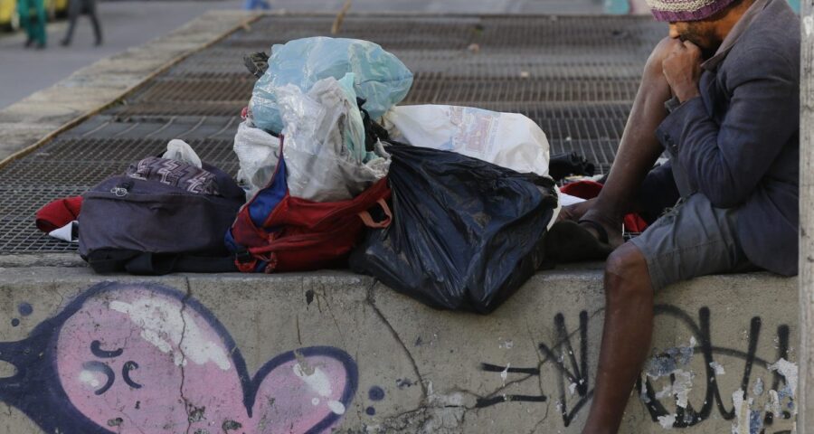 População vulnerável em situação de rua. Foto: Fernando Frazão/Agência Brasil