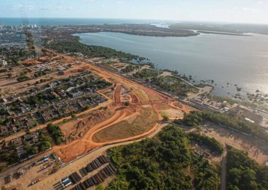 Vista aérea da mina da Braskem - Foto: Divulgação/Defesa Civil de Maceió