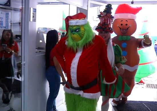 Parada natalina encanta colaboradores do Grupo Bringel e do GNC - Foto: Reprodução/TV Norte Amazonas