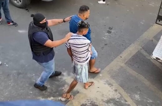 Quatro homens são presos suspeitos de fazerem parte de milícia em Manaus – Foto: Reprodução/TV Norte Amazonas