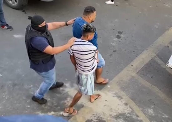 Quatro homens são presos suspeitos de fazerem parte de milícia em Manaus – Foto: Reprodução/TV Norte Amazonas