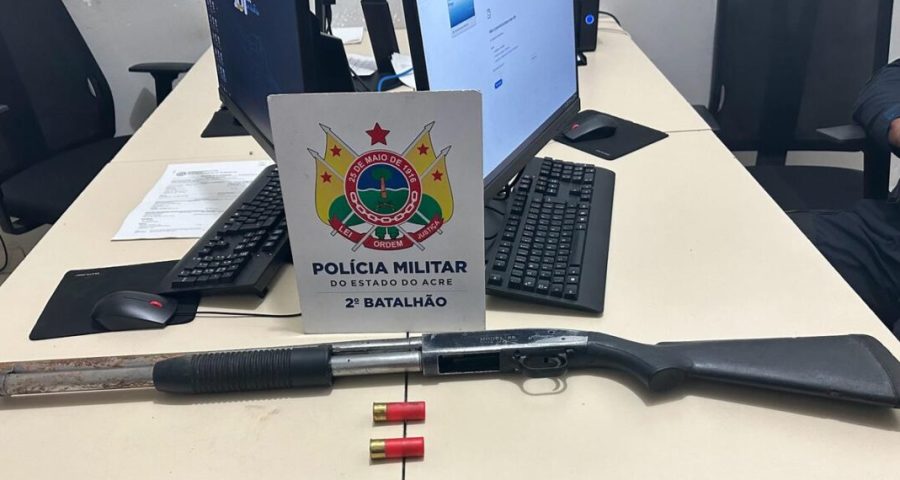 Polícia apreende três armas de fogo e drogas em Rio Branco