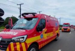 atropelamento, corpo de bombeiros