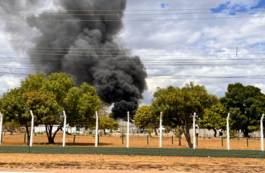 Incêndio na 1ª Brigada de infantaria e Selva de Roraima - Foto: Tiago Côrtes