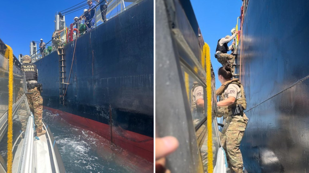 Cocaína é encontrada em casca de navio que ia para a África no PR