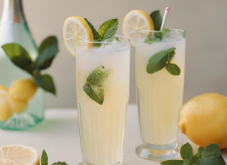 Drink de limão e hortelã - Foto: Reprodução/Canva