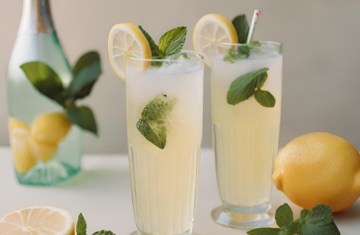 Drink de limão e hortelã - Foto: Reprodução/Canva
