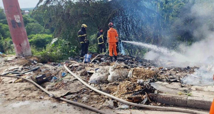 Incêndio atinge área mata no Distrito Industrial em Manaus