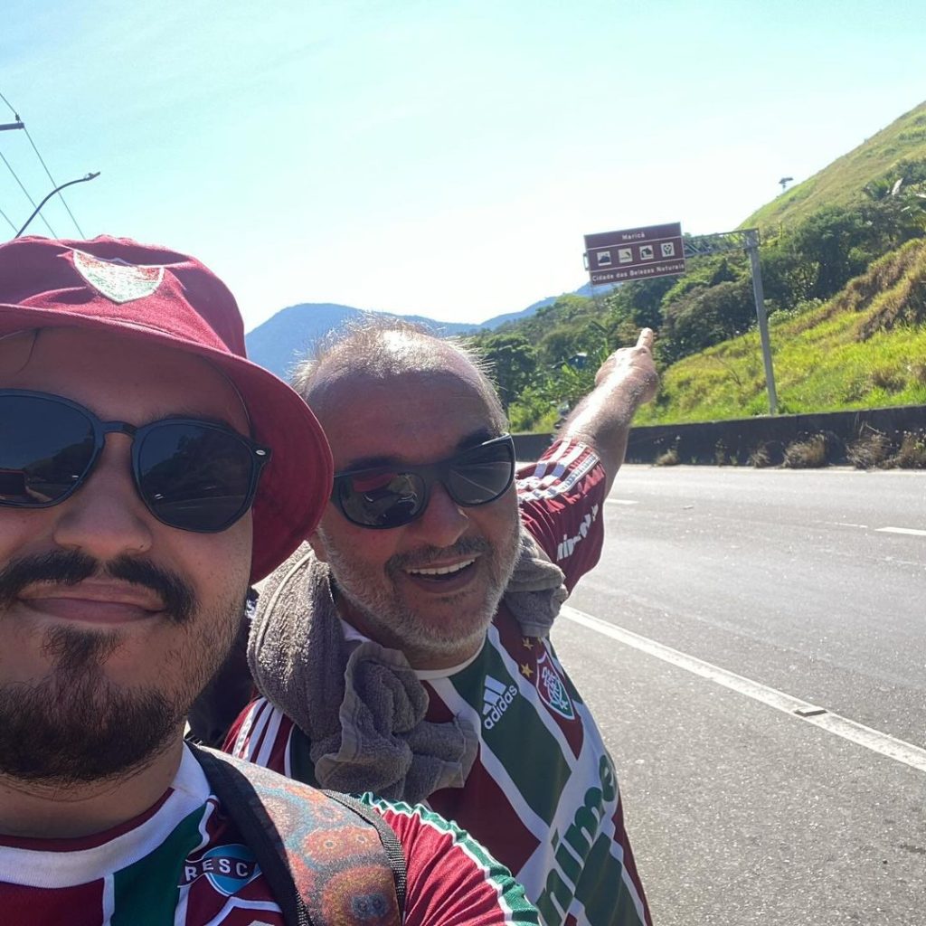 Torcedores do Fluminense percorrem 125 km em 3 dias - Foto: Reprodução/ Instagram @masidaivh