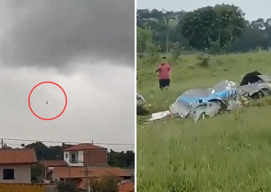 VÍDEO avião cai e deixa ao menos 3 mortos no interior de MG