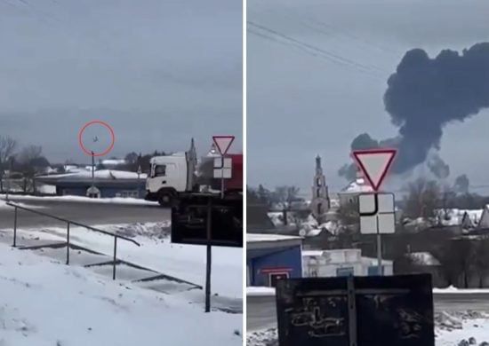VÍDEO avião que levava 65 prisioneiros ucranianos cai na Rússia
