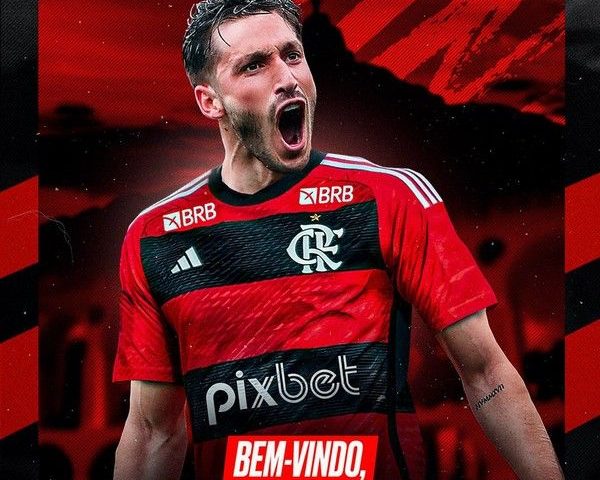 Flamengo anunciou Viña nas redes sociais - Foto: Reprodução / Instagram @flamengo