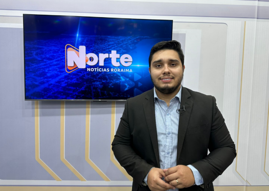 Norte Notícias Roraima foi apresentado por Jhonatas Souza - Foto: Reprodução TV Norte