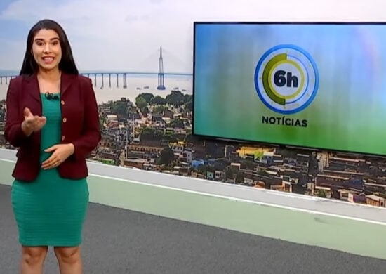 Jornal 6h Notícias foi apresentado por Bárbara Mitoso – Foto: Reprodução/TV Norte Amazonas