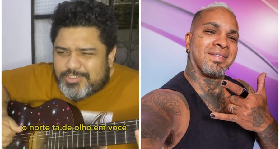 Comediante fez paródia baseada em música de Rodriguinho - Foto: Reprodução/Instagram/@oteojunior e @bbb