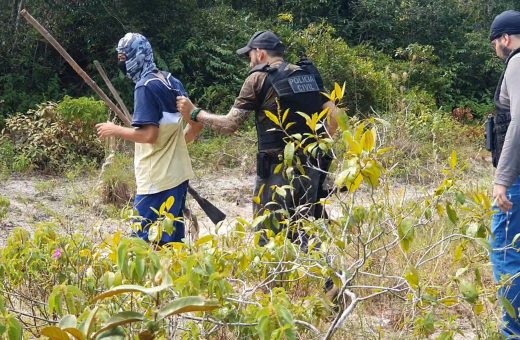 Cabelinho indicou onde corpo da vítima foi enterrado - Foto: Reprodução/TV Norte Amazonas