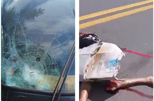 Ônibus atropela e mata ciclista no interior de Roraima