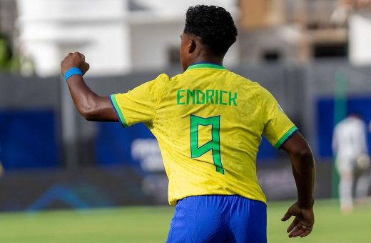 Endrick marcou gol da vitória da seleção brasileira - Foto: Reprodução/Instagram @cbf_futebol