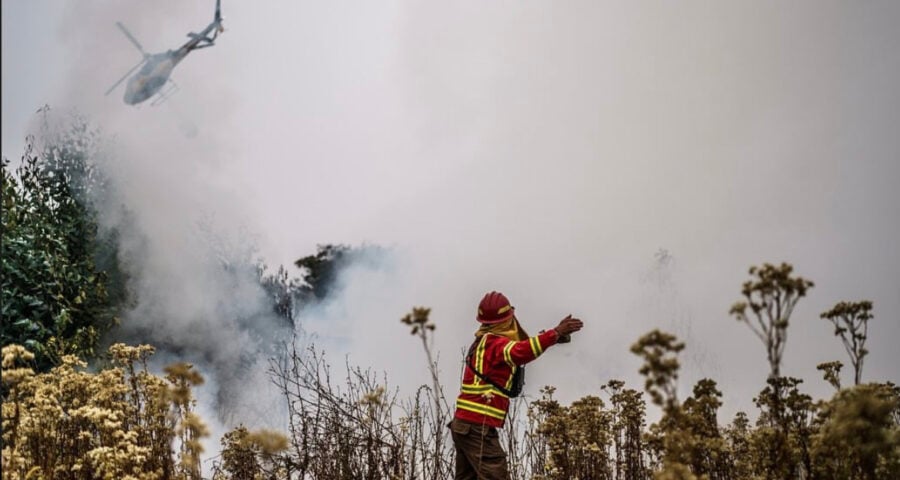 Incêndios florestais causam prejuízos no Chile - Foto: Reprodução/Instagram @gabrielboric