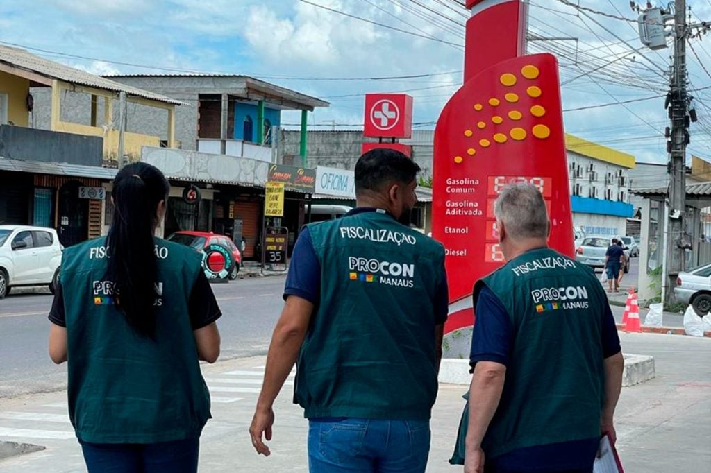 Preço da gasolina é fiscalizado semanalmente pelo Procon, em Manaus - Foto: Divulgação