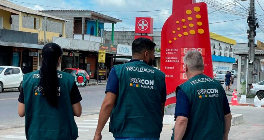 Preço da gasolina é fiscalizado semanalmente pelo Procon, em Manaus - Foto: Divulgação