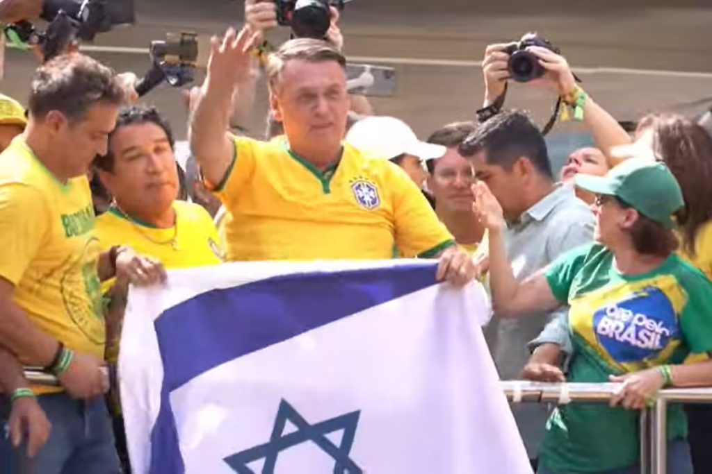 manifestação pró-Bolsonaro — Foto: Reprodução / YouTube