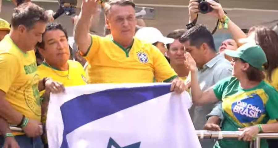 manifestação pró-Bolsonaro — Foto: Reprodução / YouTube