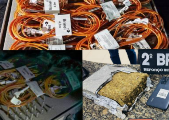 Drogas e material usados em explosivos apreendidos - Foto: PM-RR