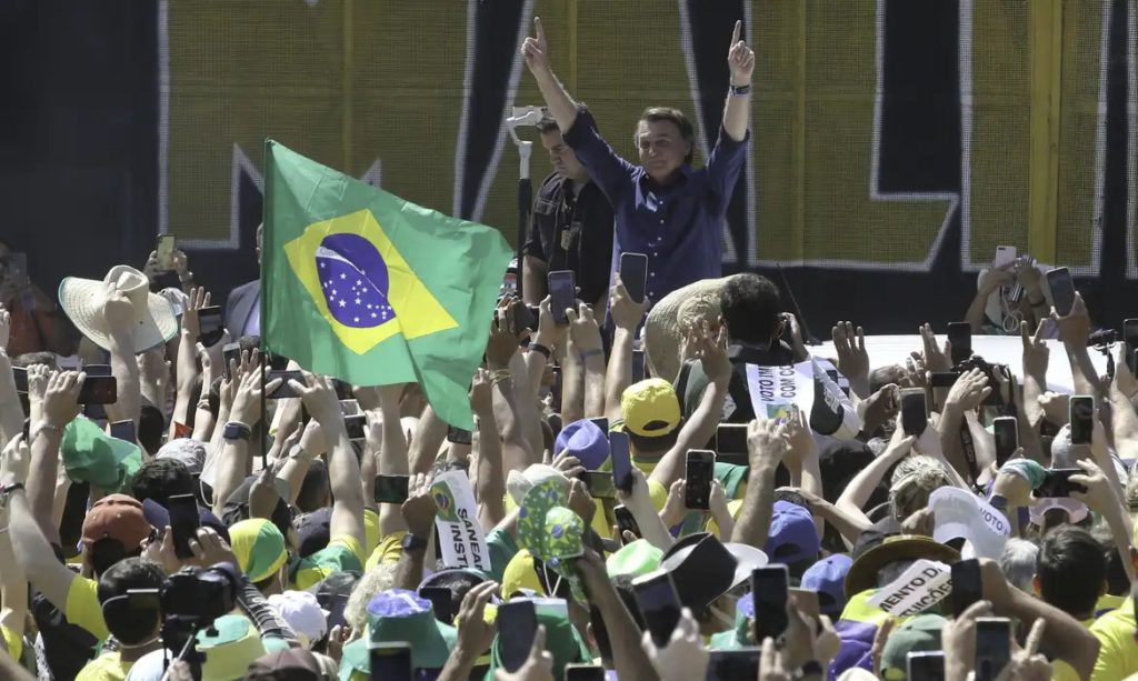 Apoiadores de Bolsonaro se reúnem na Avenida Paulista, neste domingo (25) -Foto: Fabio Rodrigues Pozzebom/Agência Brasil (Imagem de manifestação realizada em 2021)